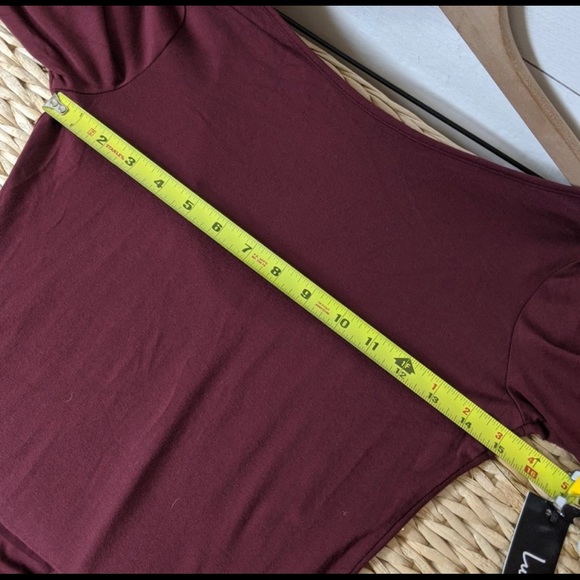 SOLD-LuLus Elegant Artistry Burgundy Bodycon Dress - Picture 8 of 9